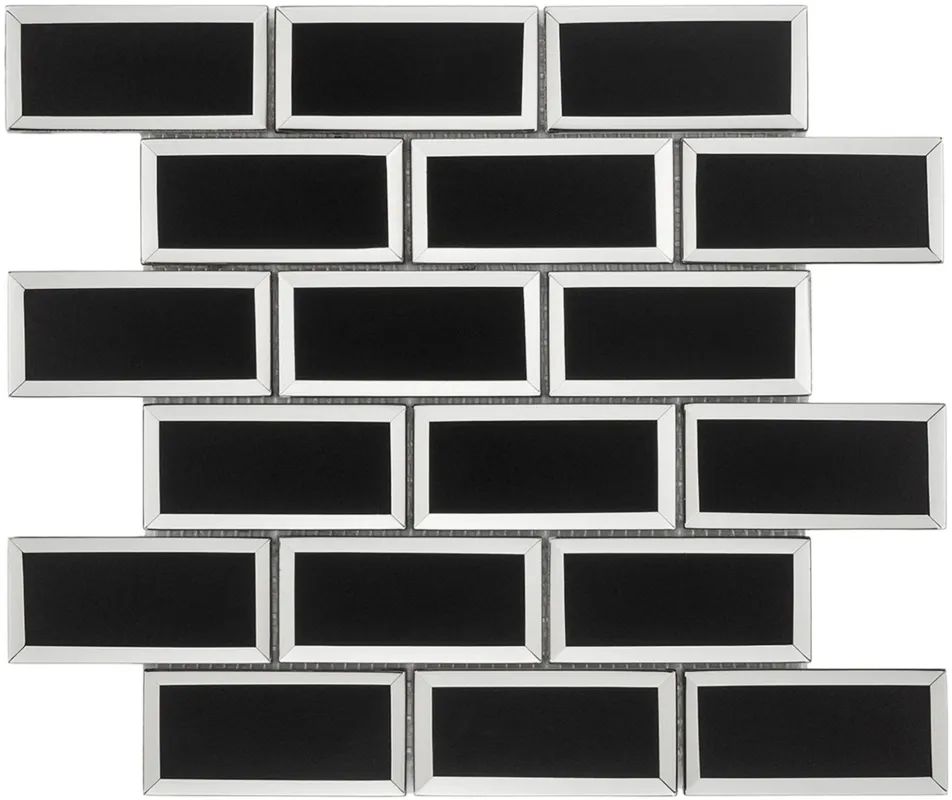 Baerwolf FACETTE Zwart-glans 29X29cm (BARGL18009) Nieuw
