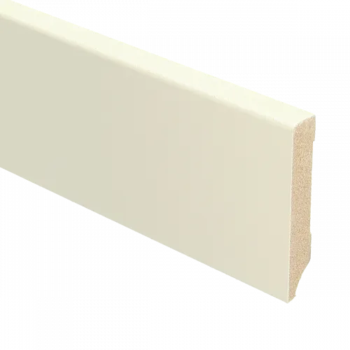 Koop Online MDF Moderne plint 70x12 voorgelakt Katoen - lengte 240cm