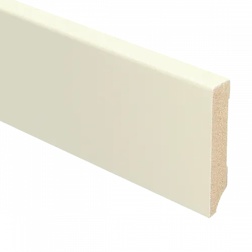 MDF Moderne plint 90x15 voorgelakt Katoen - lengte 240cm Gereduceerde Prijs