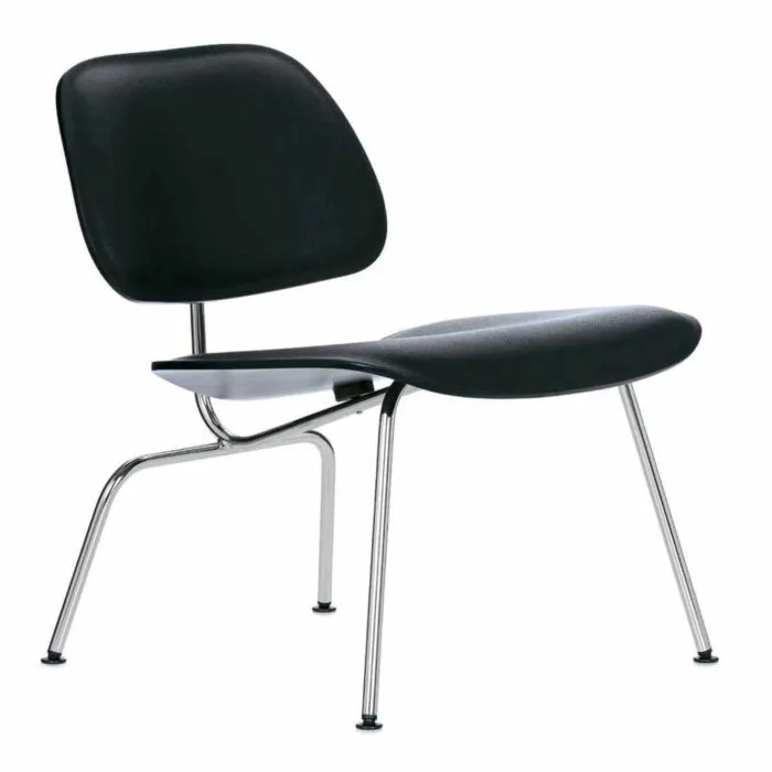 Vitra Eames LCM leather stoel-Zwart Essen / Nero Leder Lage Kosten