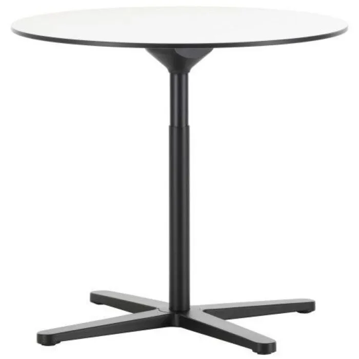 Bestel Nu Vitra Super Fold Table rond 80 tafel-Wit / zwarte rand