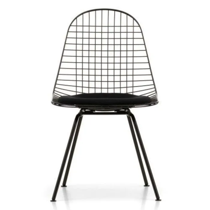 Vitra Eames Wire Chair DKX-5 stoel gepoedercoat onderstel Weekendaanbieding