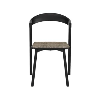 Dagaanbieding Ethnicraft Bok Dining Chair eetkamerstoel donker eikenhout-Grijs