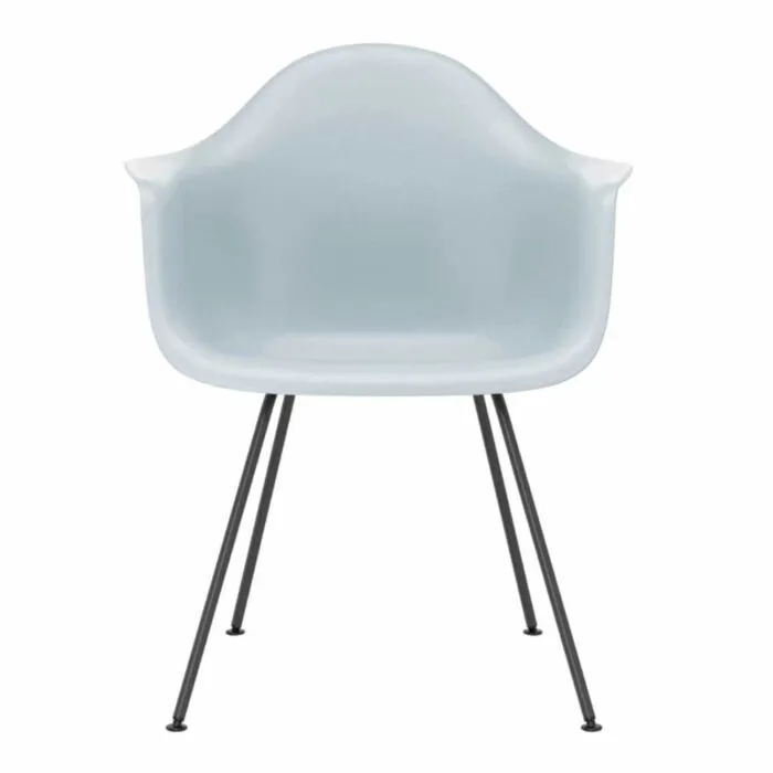 Vitra Eames DAX stoel met zwart onderstel-IJsgrijs Nieuw