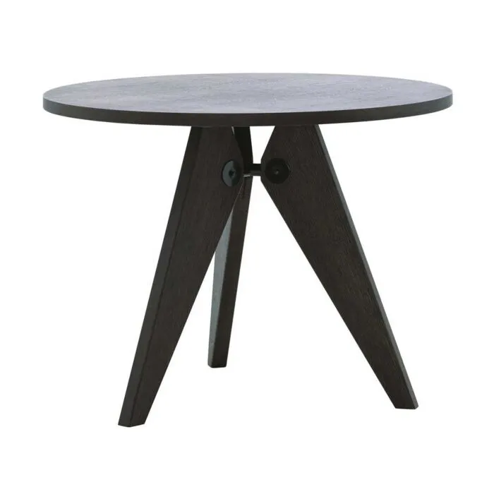 Vitra Gueridon tafel rond 90-Gerookt eiken Gereduceerde Prijs