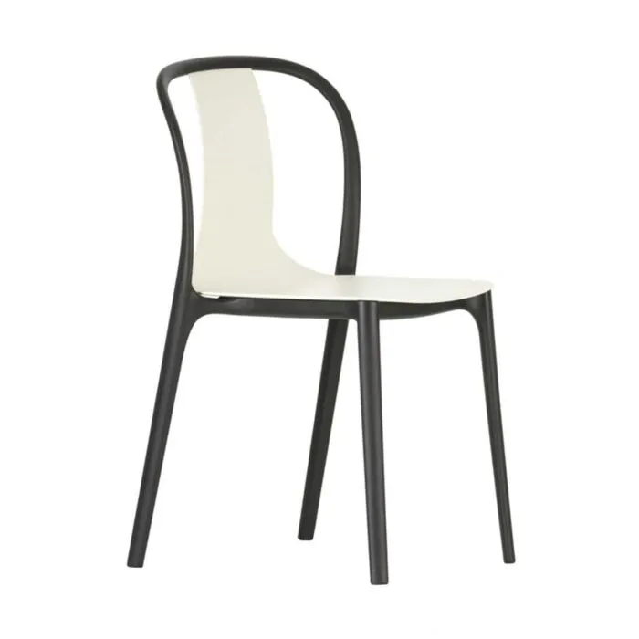 Laatste Versie Vitra Belleville Chair stoel-Crème