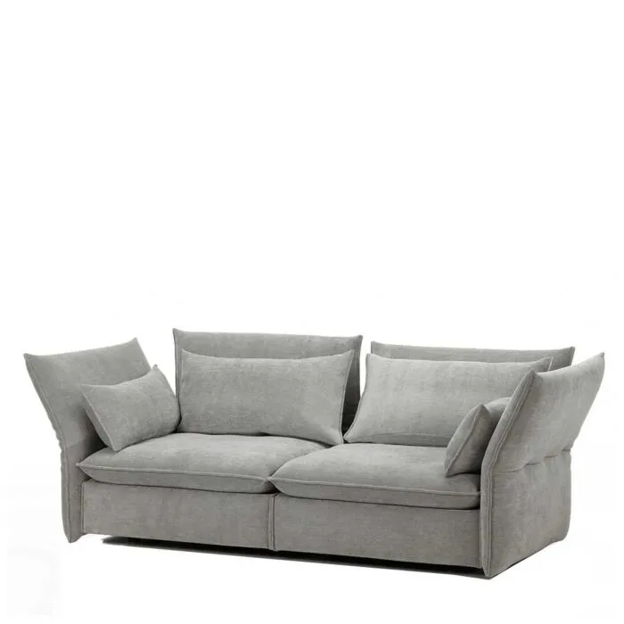 Vitra Mariposa 2,5-zits bank-Ikoro zilvergrijs Uitverkoop
