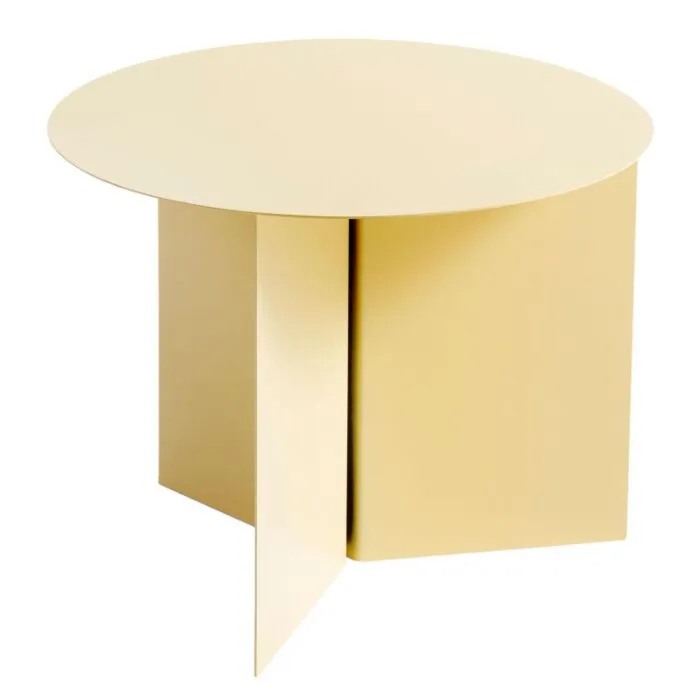 Hay Slit table ronde bijzettafel-Licht-geel Fabrieksprijs