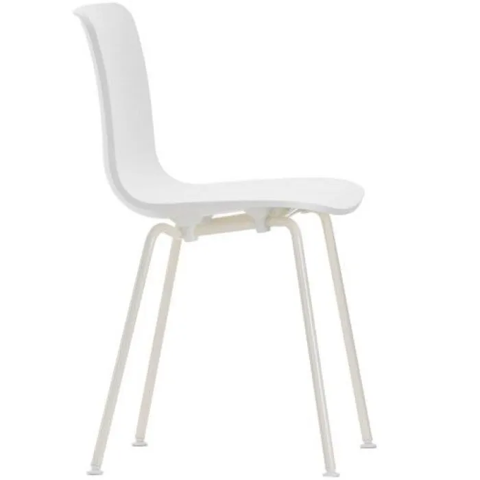 Lage Kosten Vitra Hal Tube stoel wit poedercoating onderstel-Wit