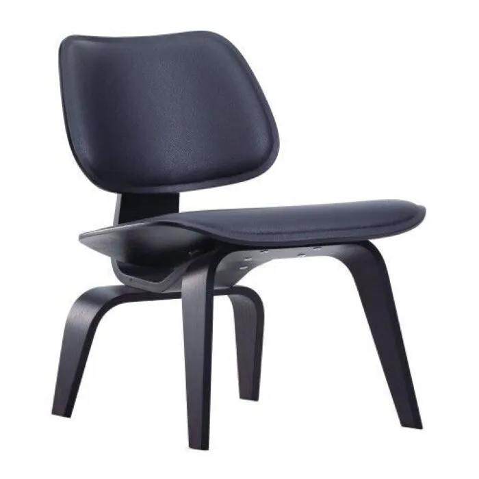 Vitra Eames LCW leer loungestoel Flitsaanbieding