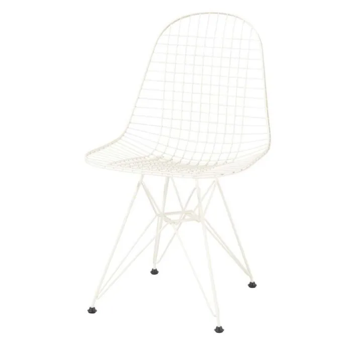 Vitra Eames Wire Chair DKR stoel-Crème Goedkoop