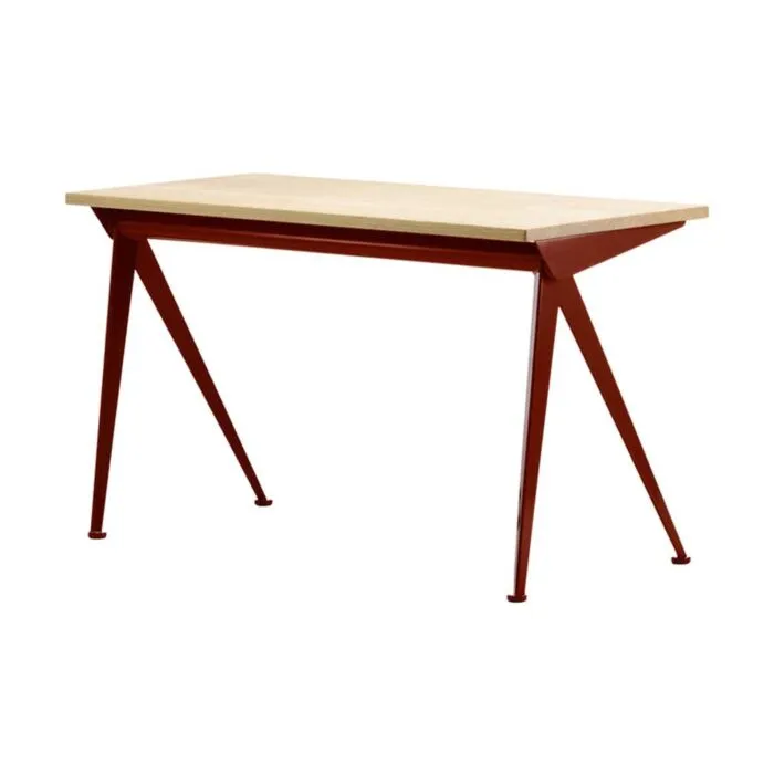 Tijdelijk Beschikbaar Vitra Compas Direction bureau 125x60-Rood