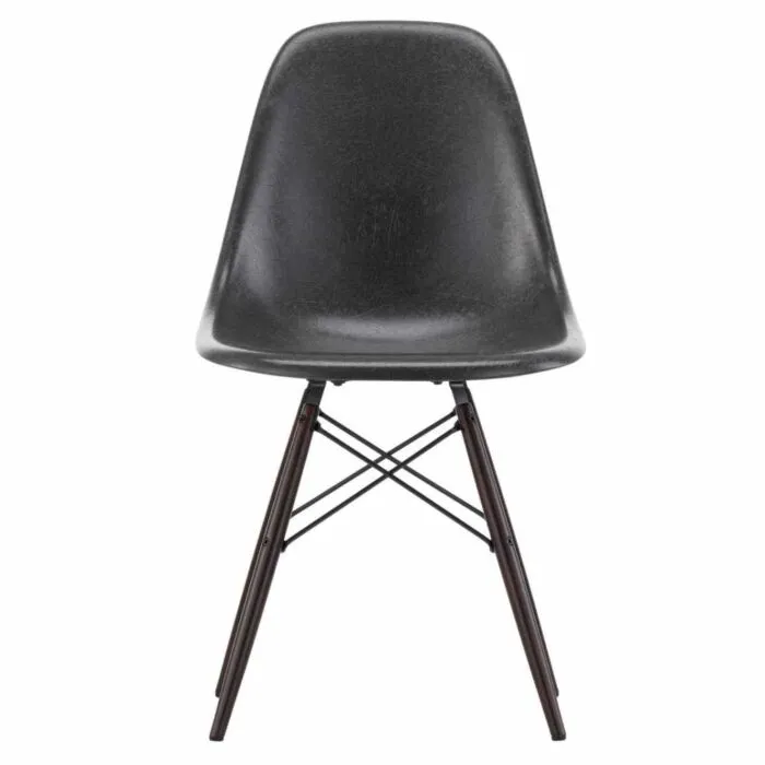 Weekendaanbieding DSW Fiberglass stoel onderstel donker esdoorn