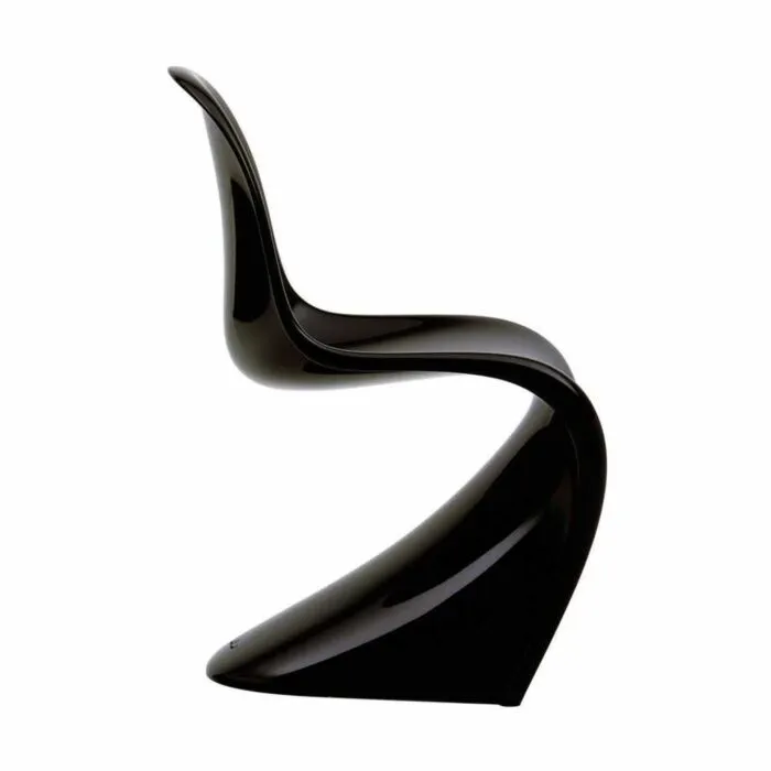 Lage Prijs Vitra Panton Chair Classic stoel-Zwart