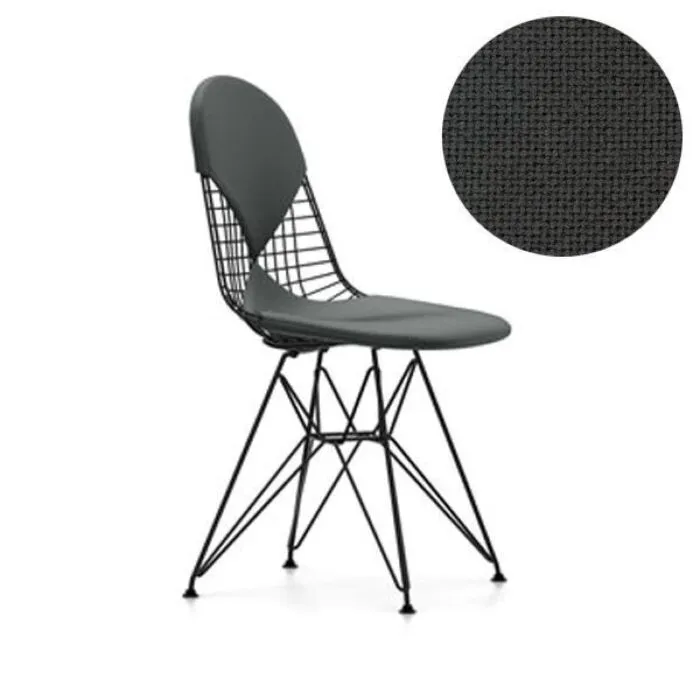 Vitra Eames Wire Chair DKR-2 stoel zwart gepoedercoat onderstel-Hopsak 05 Lage Prijs