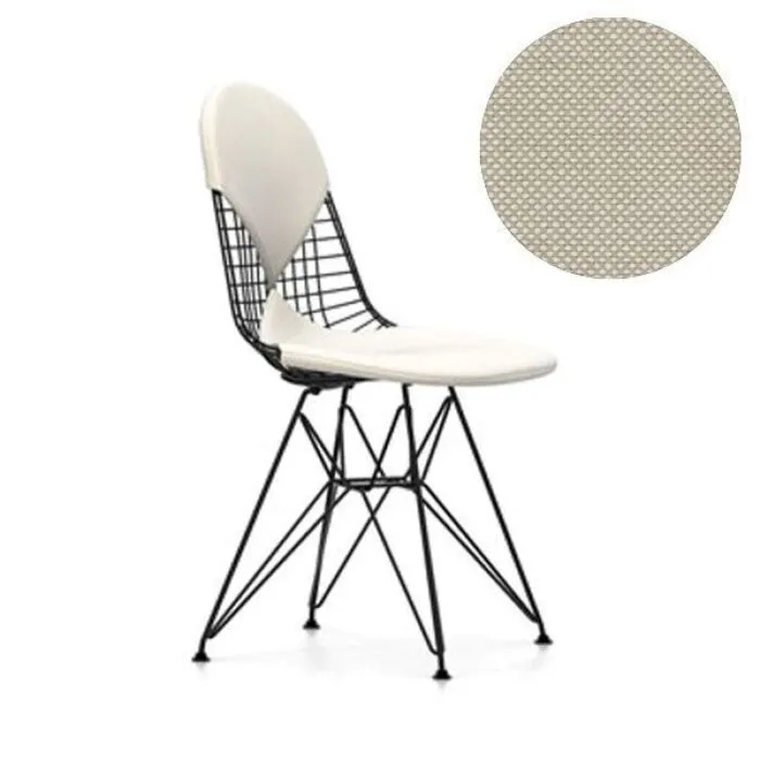 Vitra Eames Wire Chair DKR-2 stoel zwart gepoedercoat onderstel-Hopsak 79 Koop Online