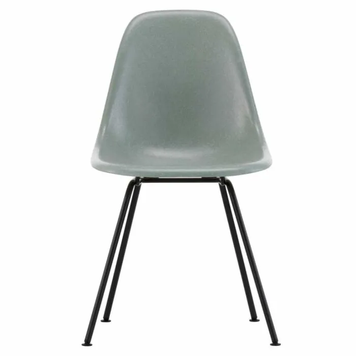 Vitra Eames DSX Fiberglass stoel met zwart onderstel-Sea Foam Green Nieuw