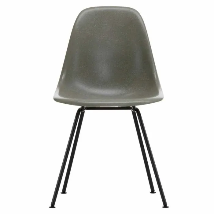 Vitra Eames DSX Fiberglass stoel met zwart onderstel-Raw Umber Meest Verkocht