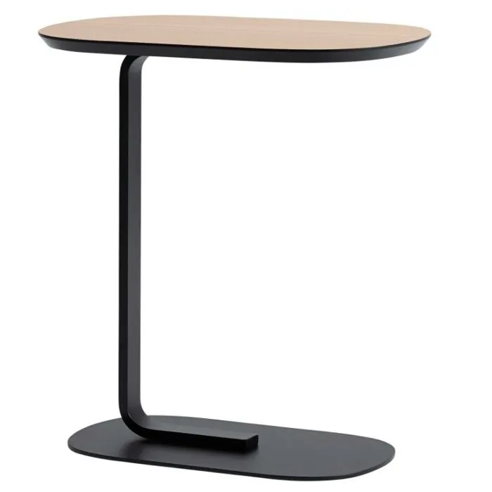 Weekendaanbieding muuto Relate bijzettafel-Eiken-zwart
