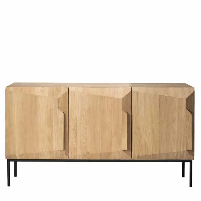 Gereduceerde Prijs Ethnicraft Stairs eiken dressoir -3 deurs