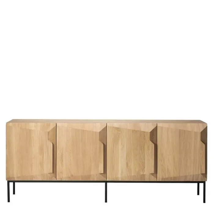 Ethnicraft Stairs eiken dressoir -4 deurs Meest Verkocht