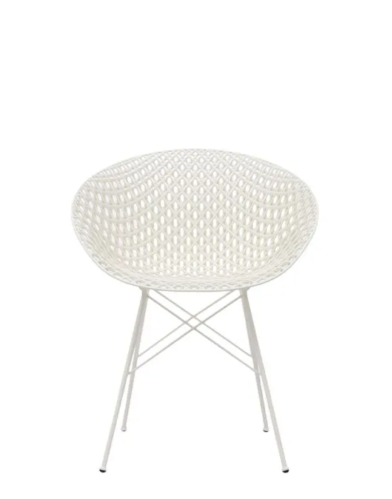 Must-Have Kartell Smatrik Outdoor stoel-Wit-wit