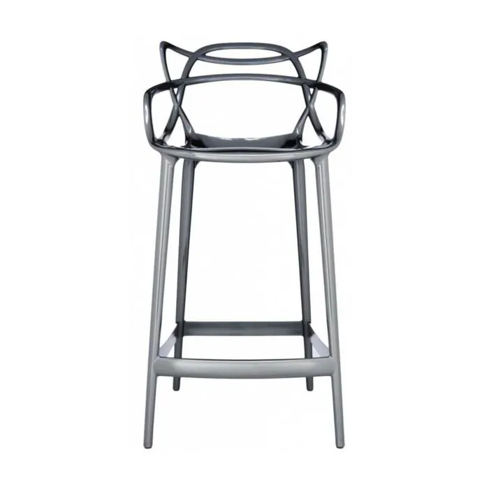 Uitverkoop Kartell Masters metallic barkruk-Titanium