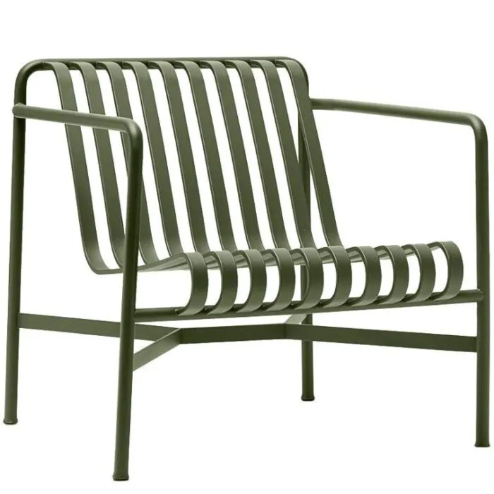 Betaalbaar HAY Palissade Lounge Chair Low stoel-Olive