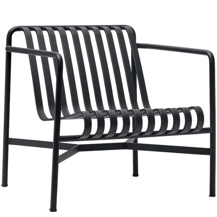 HAY Palissade Lounge Chair Low stoel-Anthracite Gecertificeerd