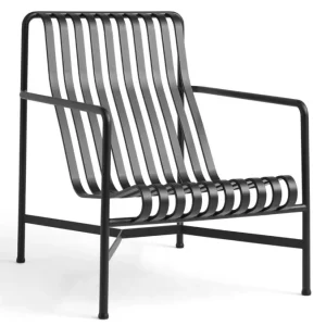 Betrouwbaar HAY Palissade Lounge Chair High stoel-Anthracite