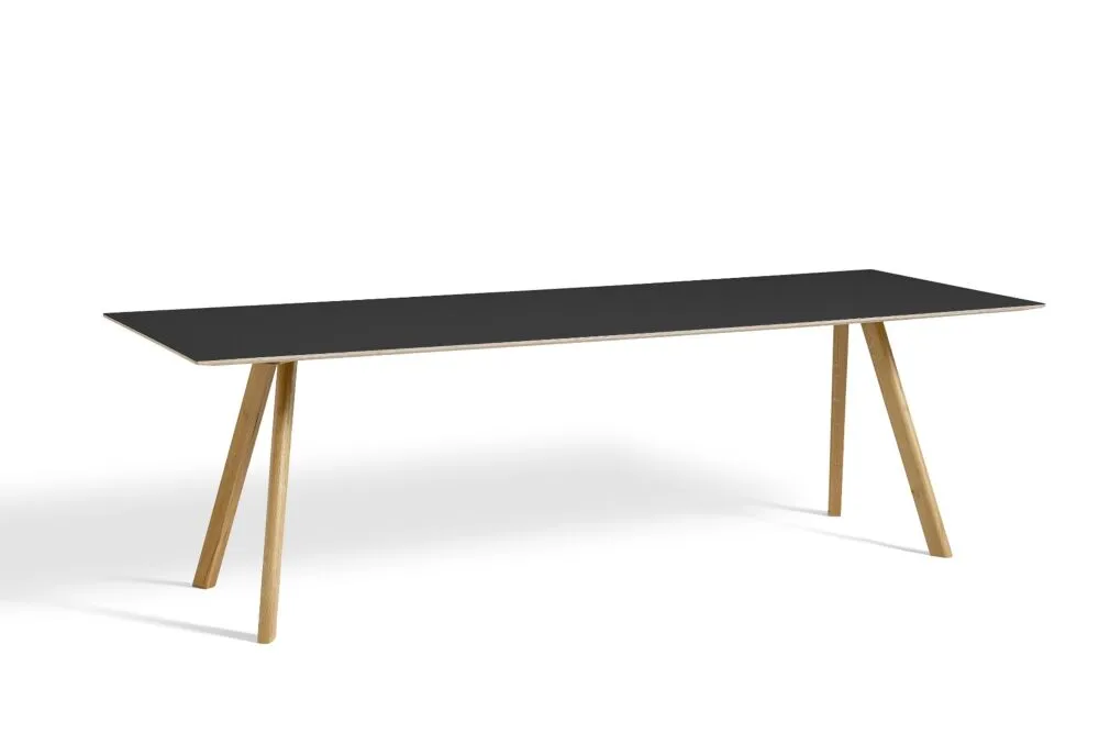 Flitsaanbieding Hay Copenhague CPH30 water-based gelakt eiken tafel-Black-250x120 cm