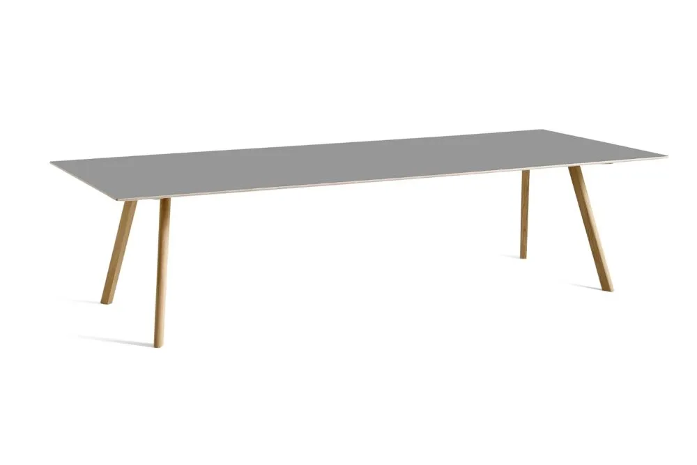 Snelle Levering Hay Copenhague CPH30 water-based gelakt eiken tafel-Grey-300x120 cm