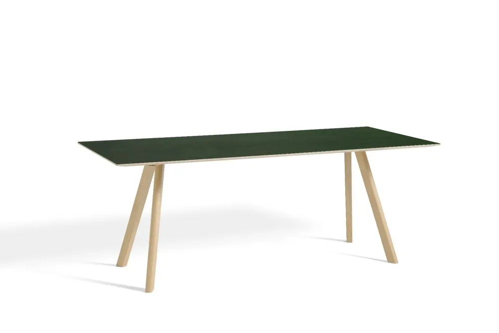Hay Copenhague CPH30 water-based gelakt eiken tafel-Green-200x90 cm Speciale Aanbieding