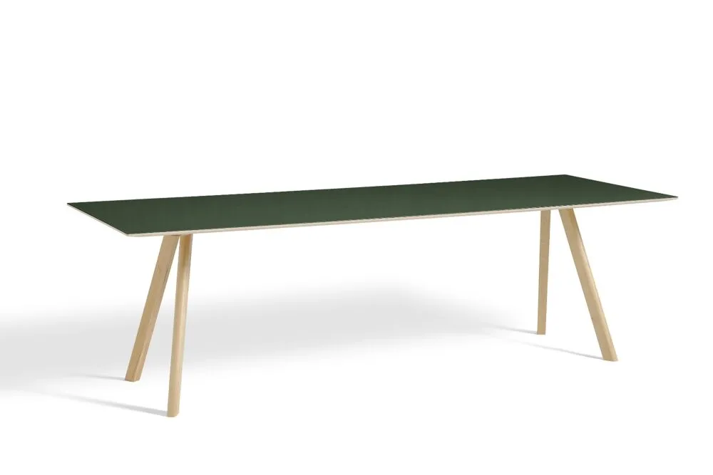 Beperkt Aanbod Hay Copenhague CPH30 water-based gelakt eiken tafel-Green-250x90 cm