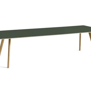 Hay Copenhague CPH30 water-based gelakt eiken tafel-Green-300x120 cm Hete Deal