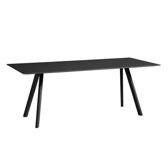 Alleen Vandaag Hay Copenhague CPH30 zwart tafel-Eiken-zwart-250x90 cm