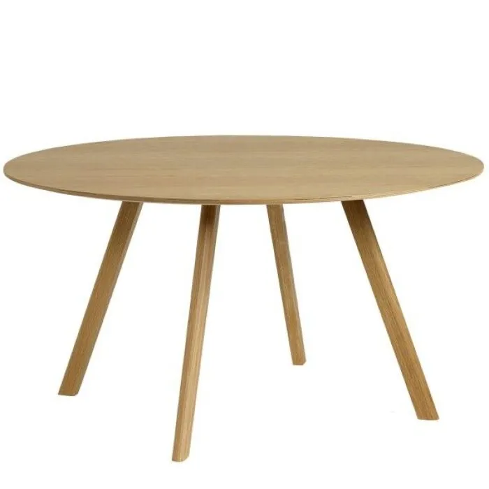 Actieprijs Hay Copenhague CPH25 water-based gelakt eiken tafel-Eiken-∅ 140 cm