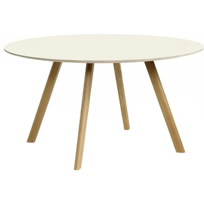 Hay Copenhague CPH25 water-based gelakt eiken tafel-Off-white-∅ 140 cm Exclusieve Aanbieding