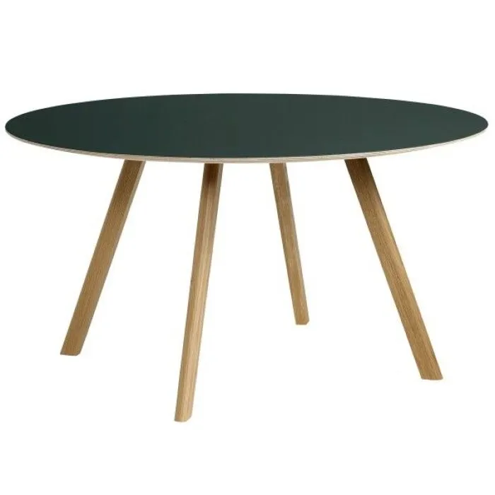 Lage Prijs Hay Copenhague CPH25 water-based gelakt eiken tafel-Green-∅ 140 cm