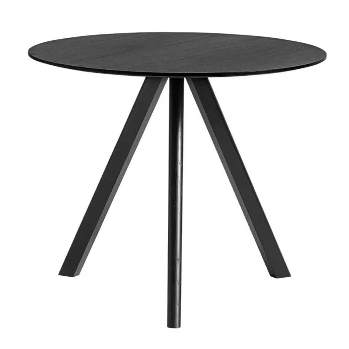 Hay Copenhague CPH20 zwart onderstel tafel-Eiken-zwart-∅ 90 cm Tijdelijk Beschikbaar