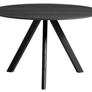Superprijs Hay Copenhague CPH20 zwart onderstel tafel-Eiken-zwart-∅ 120 cm