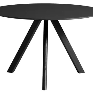 Veilige Betaling Hay Copenhague CPH20 zwart onderstel tafel-Zwart Lino-∅ 120 cm