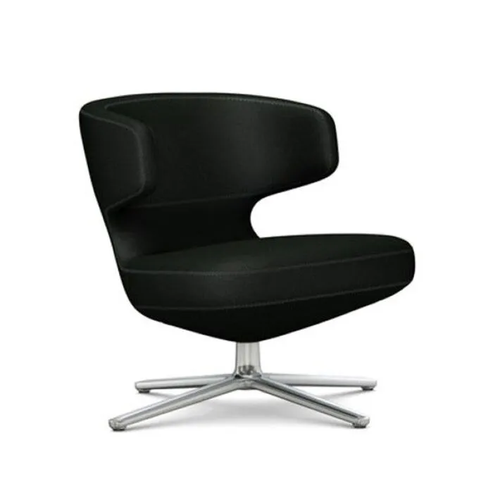 Lage Kosten Vitra Petit Repos draaifauteuil-Cosy merino zwart
