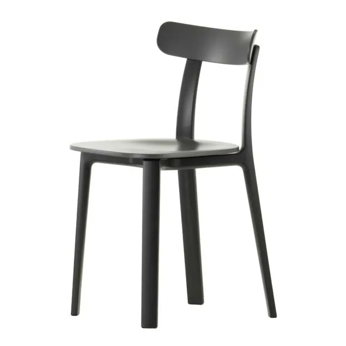 Vitra All Plastic stoel-Graphite grijs Direct Beschikbaar