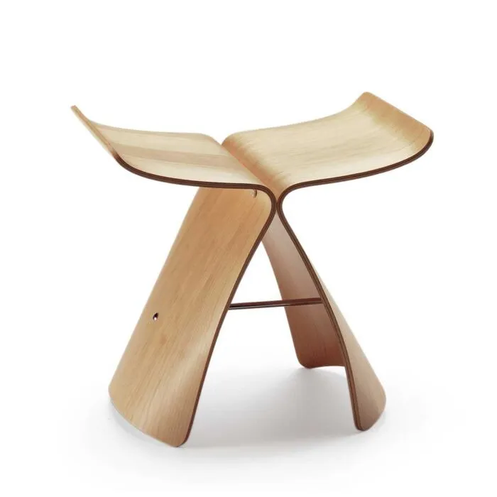 Meest Verkocht Vitra Butterfly kruk-Esdoorn