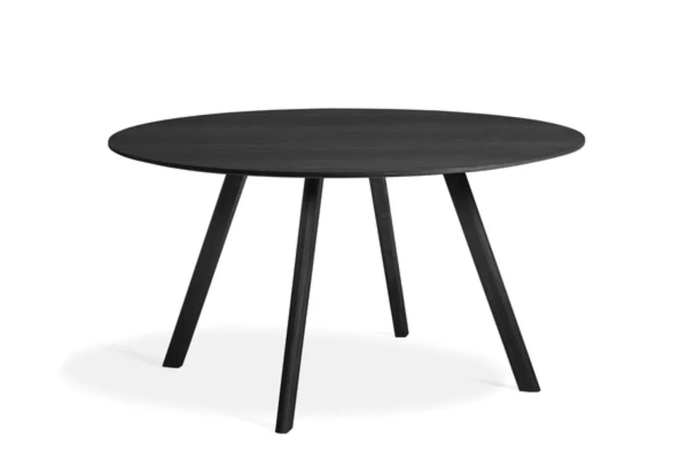 Seizoensaanbieding Hay Copenhague CPH25 zwart water-based onderstel tafel-Eiken-zwart