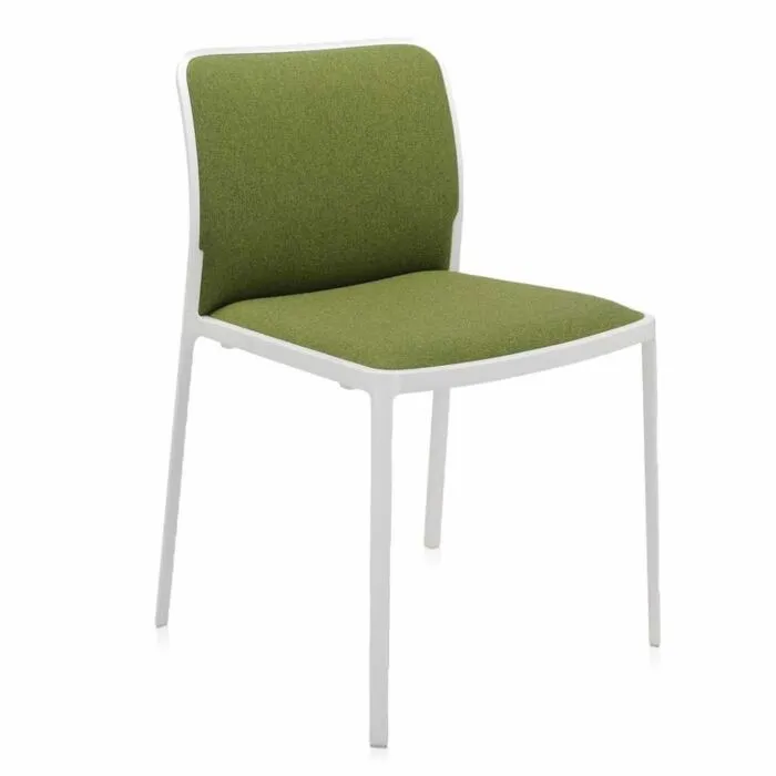 Koop Online Kartell Audrey Soft wit stoel-Wit-zuurgroen-Zonder armleuning