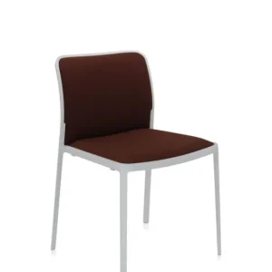 Lage Prijs Kartell Audrey Soft wit stoel-Wit-bruin-Zonder armleuning