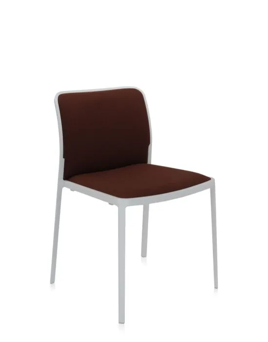 Lage Prijs Kartell Audrey Soft wit stoel-Wit-bruin-Zonder armleuning