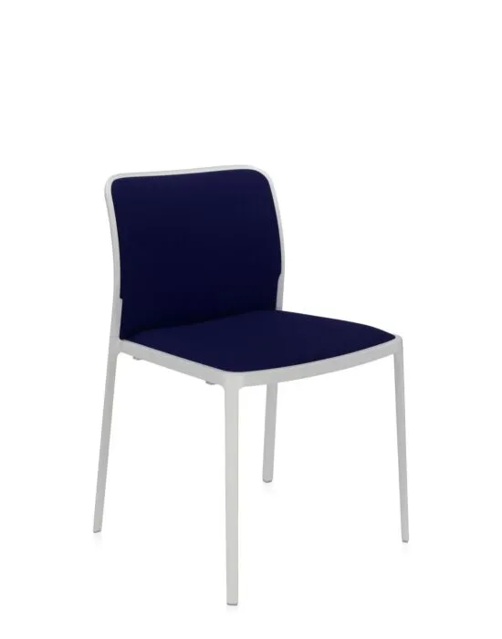 Kartell Audrey Soft wit stoel-Wit-blauw-Zonder armleuning Rechtstreeks Van De Fabrikant